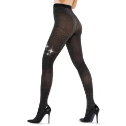 Collant Fashion|Collant Fantasia^Solidea Minerva 70 Glitter NERO/SILVER